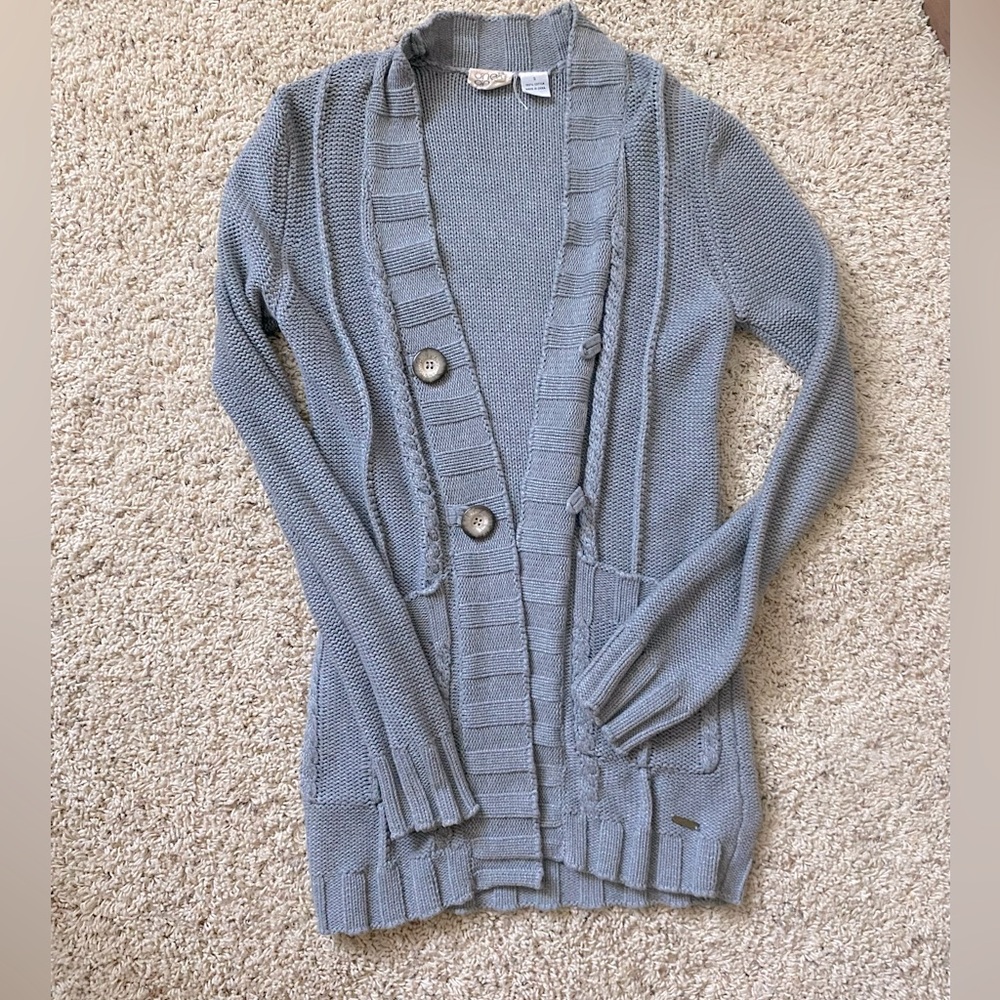 O'Neill Heather Gray Women's Knit Cardigan